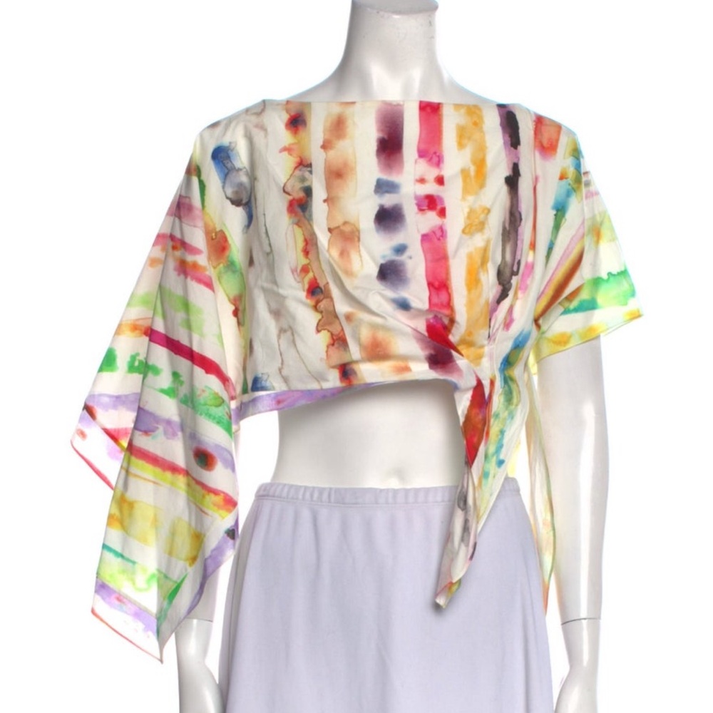 Rosie Assoulin tie-dye crop top size 0
